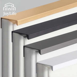 Poignées de meuble invisibles, poignées latérales en aluminium pour portes de placard coulissantes, poignées encastrées pour armoires de cuisine - Product Image 1