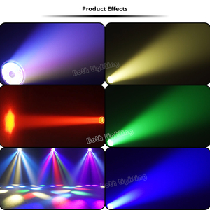 Fari mobili Both Lighting BPM Splash X, Faretto singolo bianco 7*40W Bee Eye, Batteria wireless, Effetto arcobaleno, per matrimoni, DJ, feste - Product Image 5