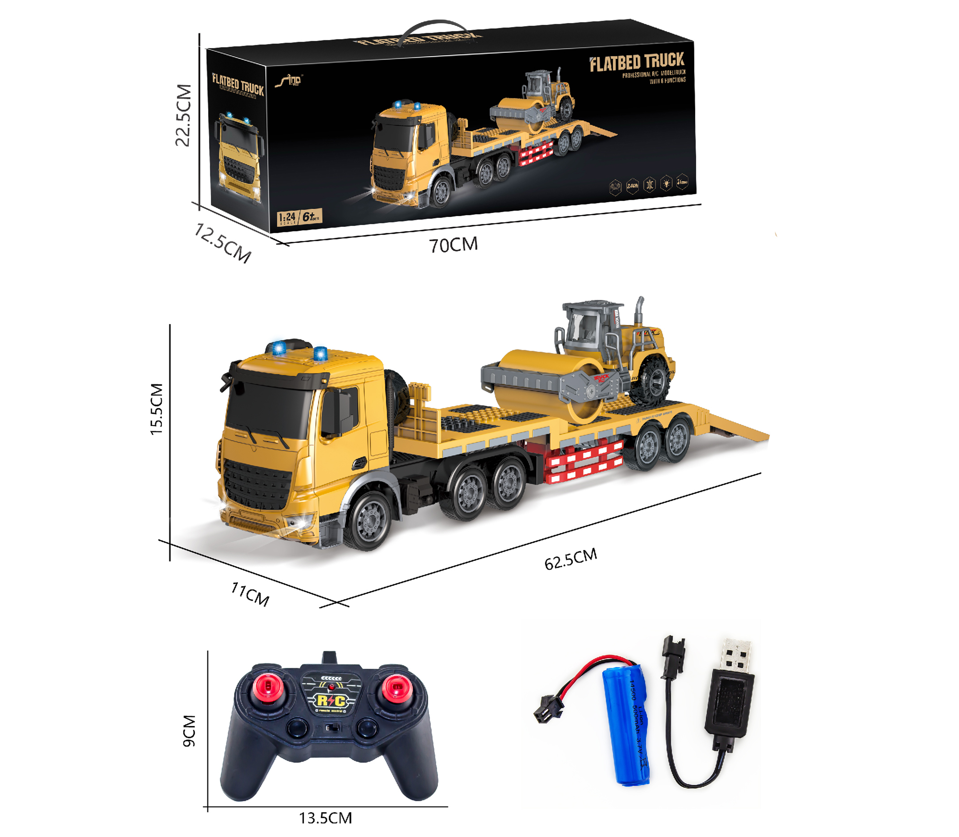Лидер продаж, симуляция 6-канальной световой музыки, частота 2,4G 1:24RC, игрушечный автомобиль с дистанционным управлением