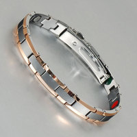 Bracelet en tungstène pour Couple, soins de santé, 99.999g, énergie magnétique, Germanium, Tourmaline, fer-Ion