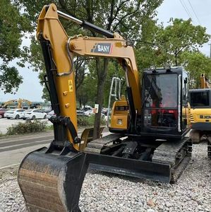 Excavatrice sur chenilles 7 tonnes Sy75c Petite excavatrice Mini Sany Sy75c Excavatrice d'occasion Machine à creuser - Product Image 4