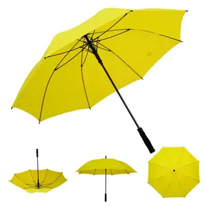 Ярко-желтый логотип Открытый Большой пользовательский оптом дешевые зонты высококачественный производитель зонтиков