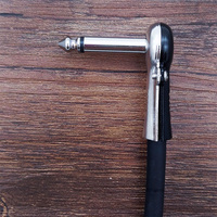 Câble de raccordement fin pour effets de guitare, cordon court à double angle de 90 degrés, idéal pour les concerts en direct et les tournées, commande en gros