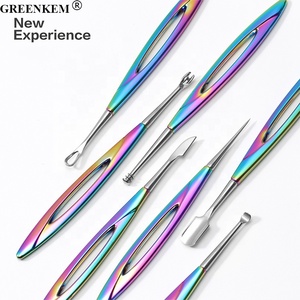 <span class=keywords><strong>เข็ม</strong></span>กำจัดสิวหลากสีสำหรับกำจัดสิวที่กำจัดหนังกำพร้าที่เล็บเข็มเจาะผิวหนังที่กำจัดสิวหัวดำทำจากสแตนเลส - Product Image 2