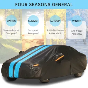 Top Universal Waterproof Car Cover Outdoor Protective UV Protection
