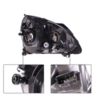 Phare halogène de haute qualité pour Renault Clio 01, forme d'ampoule D1S (noir) OEM L 7701051769 R 7701051770 XF711-003B