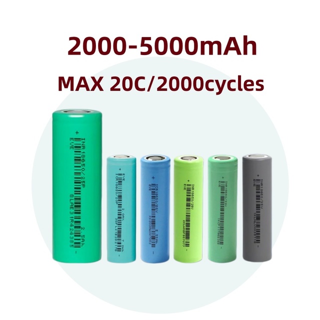 Rechargeable 18650 NCM Lithium Ion Battery 3.7V 2000mAh 2500mAh 2600mAh 2900mAh 3300mAh for Ebike Power Tools