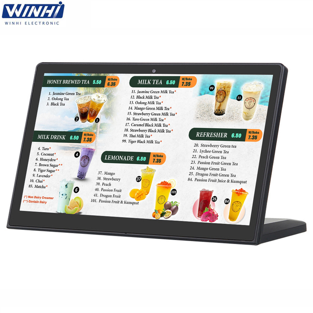 L Shape 8/10.1/14/15.6 Inch Desktop Standing Android Network Tablet PC Multimedia Terminal Service-evaluating Machine
