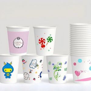 Gobelets jetables durables en papier isolant pour café, thé, eau chaude, boissons, smoothies – Idéal pour les promotions et réunions - Product Image 6