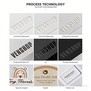 Etiqueta colgante de lujo <span class=keywords><strong>para</strong></span> botella de vino, de papel ecológico lavable, impresa en serigrafía, <span class=keywords><strong>para</strong></span> prendas, zapatos y bolsos - Product Image 5