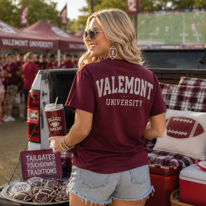 Camiseta Personalizada con Logotipo para Fanáticas del Fútbol, Estilo Holgado, Informal, para el Día del Partido, para el Equipo, para el Espíritu Universitario, para Fiestas y Eventos Deportivos - Product Image 2