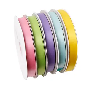 MSD factory polyester solid satin ribbon double face satin ribbon single face satin ribbon wholesaler