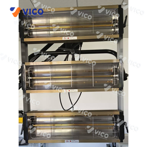 Vico di chuyển hồng ngoại Baking đèn sơn tấm kim loại nóng với Chức năng khoảng cách & nhiệt độ thử nghiệm # VBL-3D-C xe sơn - Product Image 2