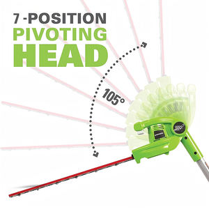 <span class=keywords><strong>Greenworks</strong></span> 24V 2-en-1 Pole Saw et taille-haie <span class=keywords><strong>avec</strong></span> bandoulière 8 pouces Polesaw et 51cm Trimmer <span class=keywords><strong>avec</strong></span> 2Ah <span class=keywords><strong>Batterie</strong></span> et Chargeur - Product Image 3