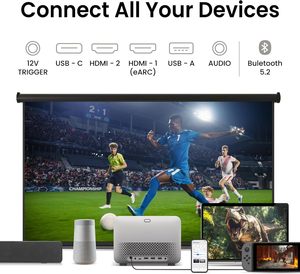 Proyector Doméstico TK705i 1080P HDR |   Lumens Google TV Integrado con Ajuste Automático HDR10/HLG de 16ms, TK705i, Imágenes Verdaderas 4K UHD HDR - Product Image 6