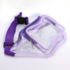 Promotion Custom Logo Stock Transparent PVC Waist Bag Crossbody Outdoor Sports Travel Storage Bag for Miscellaneous Items - Product Image 4