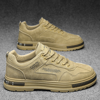 Vente en gros d'usine de chaussures de sport décontractées pour hommes semelle en caoutchouc respirante imperméable avec doublure antidérapante style de marche tendance