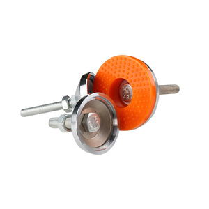 Tzhif Thương Hiệu Thấp Moq Có Thể Điều Chỉnh Vít Nhiệm Vụ Nặng Nề San Lấp Mặt Bàn Chân M10 Kẽm Mạ Carbon Thép Cao Su TPU Pad Cơ Sở Dia 40Mm Kim Loại - Product Image 4