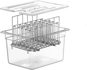 Contenitore Sous Vide 11L con coperchio e Rack Kit completo di accessori Sous Vide per cucine ovo e Sous Vide