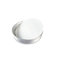 Crème personnalisée pots cosmétiques vides en plastique PET avec couvercle en aluminium pour les soins de la peau et nettoyant pour le visage à faible quantité minimale de commande en stock