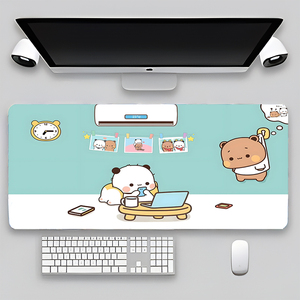 Dudu Bubu Thiết Kế Chống Trơn Trượt Rộng Lớn Bàn Máy Tính Thảm Hiện Đại Bàn Phím Chơi Game Miếng Lót Chuột <span class=keywords><strong>Laptop</strong></span> Đệm 90x40cm - Product Image 1