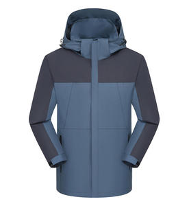 YZ Durable Construction Waterproof Windproof Stand Collar Zipper Closure Shell <strong>Cycling</strong> <strong>Jacket</strong> <strong>Men</strong> Women Hiking Camping Travel - Product Image 6