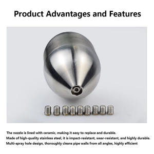 시립 배관 막힘 해소 고압 세척 트럭 스테인리스 세라믹 노즐 - Product Image 4