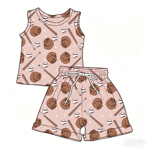 Nuovo Set Estivo 2026 in Seta di Latte per Bambini, Due Pezzi con Stampa Personalizzata, Canotta e Pantaloncini Alla Moda per Ragazzi - Product Image 6