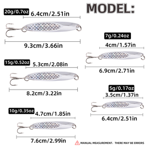 Offres Spéciales Leurre Cuillère Métallique Pailletée 5g 7g 10g 15g 20g avec Corps Électroplaqué, Leurre Dur Type Jig pour la Truite - Product Image 2