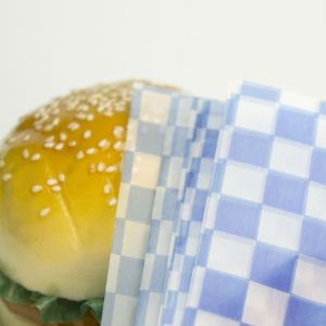 Custom Printed Coated Greaseproof Food Wrapping <b>Paper</b> Checkered Dry Waxed 2026 Sheets Packaging Jumbo <b>Roll</b> Sandwich 100% Virgin - Product Image 5