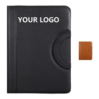 Carpeta Multifuncional Personalizada A4, Bolsa de Mano con Cremallera, Maletín de Cuero, Carpeta de Negocios, Carpeta de Ventas con Tablero, Venta al por Mayor