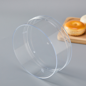 Bocal rond en plastique transparent pour aliments secs, bonbons, noix, emballage, boîte en plastique hermétique avec couvercle, 200 ml - Product Image 4