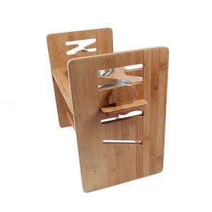 Alimentador de bambu para animais de estimação, altura saudável da natureza, subolmação ajustável, tigela do cão com suporte - Product Image 4