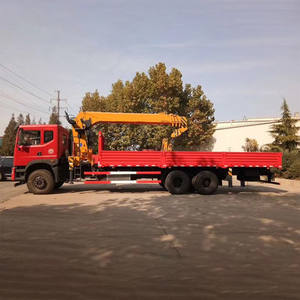 رافعة مستعملة صناعة صينية معدات رافعة 6x4 10 طن رافعة مسطحة مركبة على شاحنة - Product Image 2