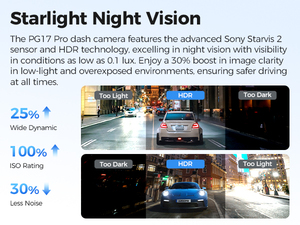 Camera hành trình AZDOME PG17 Pro 4K+2.5K STARVIS2 IMX678, màn hình cảm ứng 11.8 inch, ghi hình <span class=keywords><strong>DVR</strong></span>, hộp đen tích hợp WiFi GPS - Product Image 4