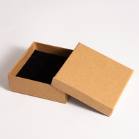 Boîte cadeau en carton rigide à deux pièces avec couvercle et base, logo imprimé personnalisé, écologique, avec insert en mousse pour cosmétiques et bijoux