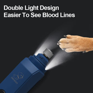 Cortauñas Eléctrico Recargable Portátil y Silencioso para Perros y Gatos con Luz LED, Plástico Ecológico - Product Image 3