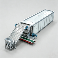 Fruit- en groente-droogband met gaas, SUS304 roestvrij staal, continue meerlaagse transportband, hetelucht droogmachine voor voedselverwerking