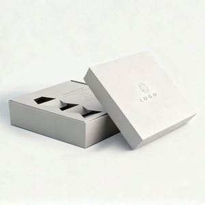 High-end Luxury Custom Color Logo Design Art Paper Eco-Friendly Cosmetic Skin Care Packaging <b>Folders</b> with Lid and Sponge Lining - Product Image 2