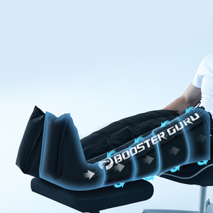 เครื่องนวดเท้าแบบบีบอัดลม <span class=keywords><strong>Normatec</strong></span> รุ่นใหม่ ดีไซน์มืออาชีพ สีดำ พร้อมแบตเตอรี่ลิเธียมไอออน สำหรับนวดขา รับประกัน 12 เดือน - Product Image 3