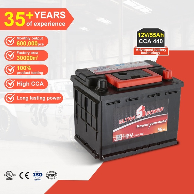 High Quality DIN Standard Rechargeable Maintenance Free Electric Vehicles 12V 40Ah Lead Acid Cars Battery
