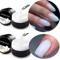 Kit de gel UV Ellis Nail 15 ml certifié MSDS avec couverture rose clair pour la pose d'ongles français, usage en salon et DIY