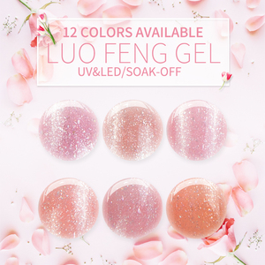 ICE NOVA <span class=keywords><strong>Nu</strong></span>-de Glitter Couleur Acrylique Extension Gel Dur Solide Private Label 10ml Hema Free Glitter Nude Pink Clear Gel Polish - Product Image 2