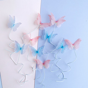 Decoraciones para pasteles de miel y dulzura: Mariposas acrílicas con base de alambre, accesorios para la decoración de fiestas de cumpleaños, adorno para pasteles. - Product Image 1