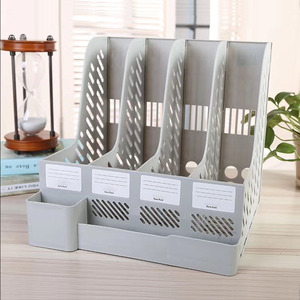Plastic File <b>Holder</b> Desktop Organizer 4 Layers <b>Document</b> Trays Stationery Storage Frame Office Supplies - Product Image 2