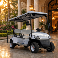 Voiturette de golf 6 places à moteur essence 4 temps pour complexe hôtelier, villa, site touristique, moteur 300CC refroidi par eau