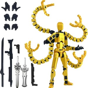 Décorations de bureau Robot imprimé en 3D Multi-articulé Mobile <span class=keywords><strong>Titan</strong></span> T13 Figurine d'action pour les amateurs de jeux - Product Image 3