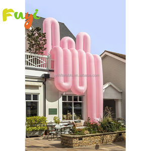 Pohon tiup kustom untuk Mall Park Dekorasi toko pesta dengan logo Led kualitas tinggi raksasa tahan lama promosi harga murah - Product Image 6