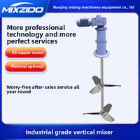 Mélangeur doseur vertical en acier inoxydable avec agitateur à pales pour le traitement des eaux usées 220V/380V Puissance 0,37-1,5kW