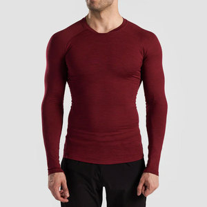 Chemises pour hommes écologiques, dernier design, vêtements de sport pour la gym, t-shirt à manches longues, vêtements décontractés pour hommes, t-shirt slim fit pour hommes, prix abordable - Product Image 1